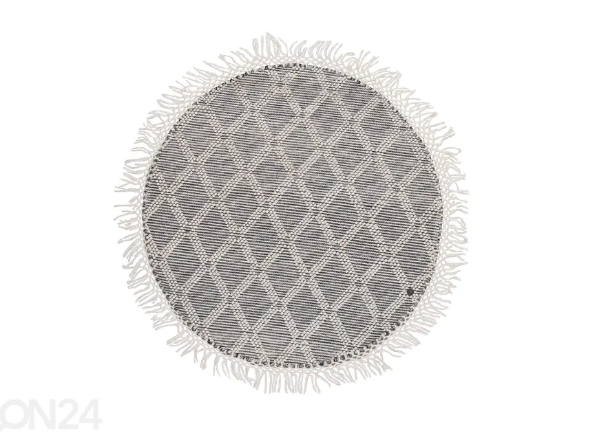 Matto om Tailor Colored Macrame Ø140 cm luonnonsävy