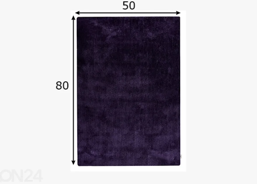 Matto om Tailor Cozy, 50x80 cm violetti