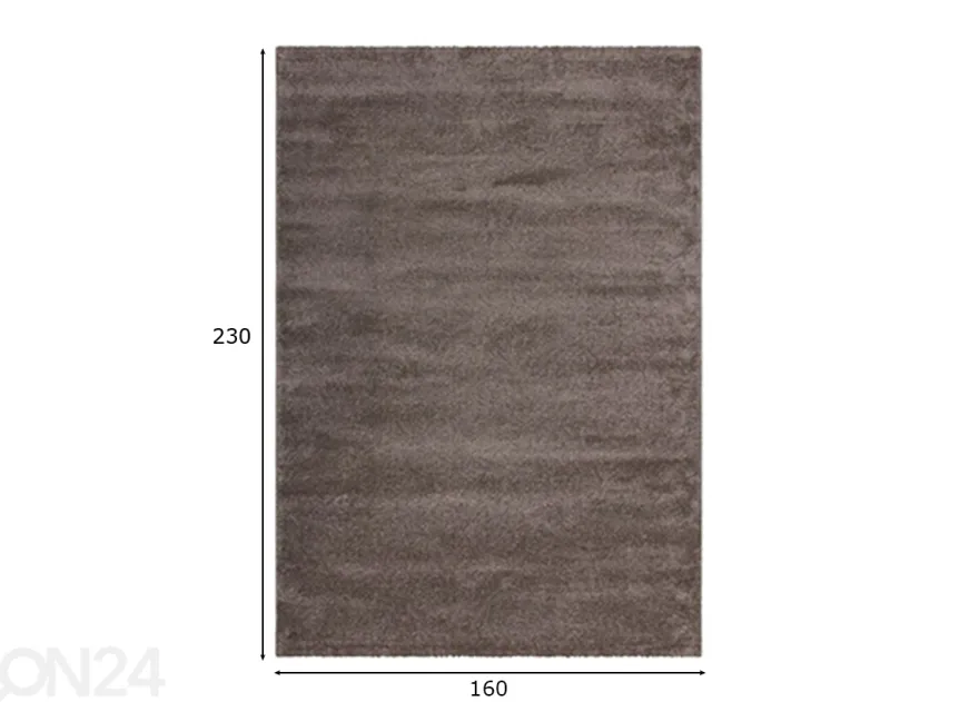 Matto Soft Touch Light Brown 160x230 cm