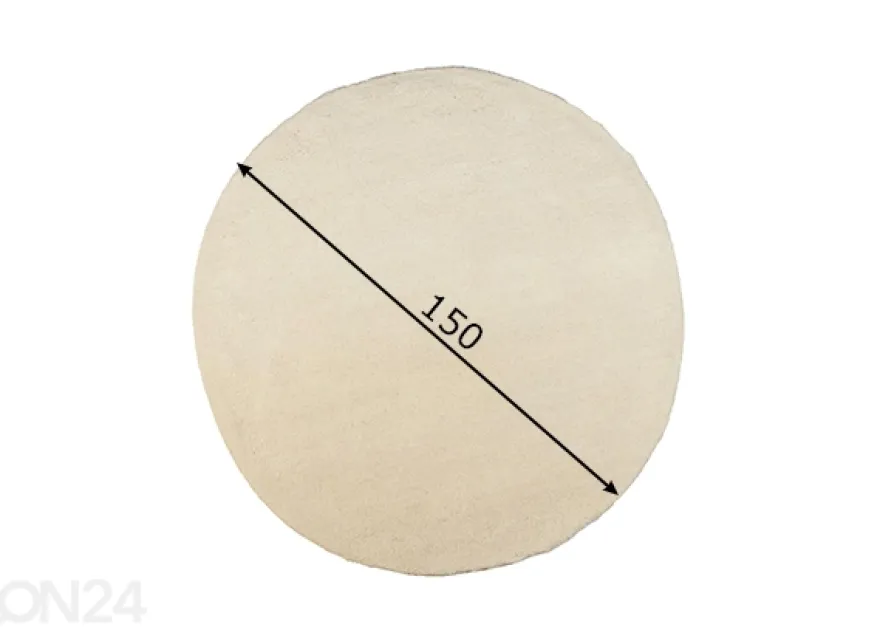 Matto Taza Royal Ø150 cm blanc