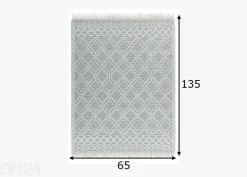 Matto Tom Tailor Colored Macrame, 65x135 cm sininen