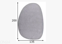 Matto Tom Tailor Cozy Pebble, 135x200 cm harmaa