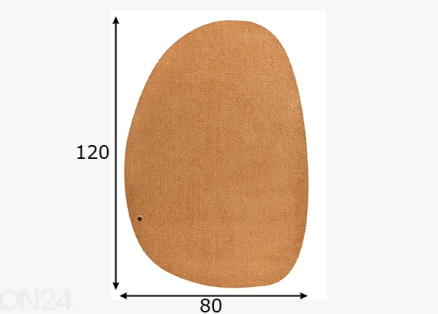 Matto Tom Tailor Cozy Pebble, 80x120 cm kulta