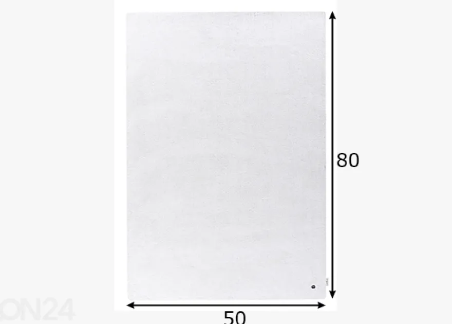 Matto Tom Tailor Cozy, 50x80 cm valkoinen