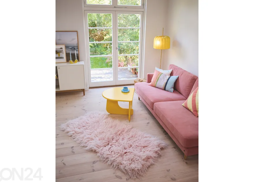 Matto Tom Tailor Fluffy Uni 180x250 cm, vaaleanpunainen