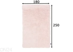 Matto Tom Tailor Fluffy Uni 180x250 cm, vaaleanpunainen