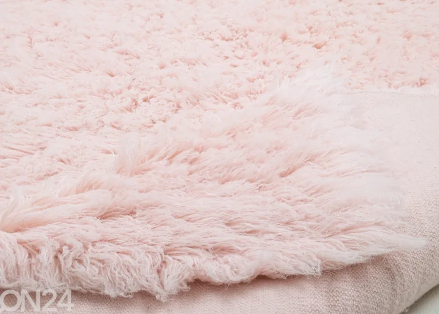 Matto Tom Tailor Fluffy Uni 180x250 cm, vaaleanpunainen
