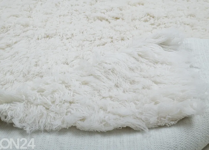 Matto Tom Tailor Fluffy Uni 80x160 cm, valkoinen