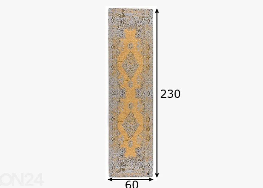 Matto Tom Tailor Funky Orient Kirman, 60x230 cm kulta