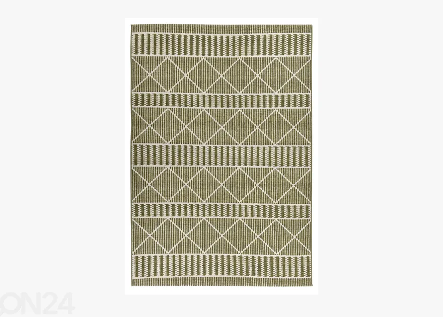 Matto Tom Tailor Funky Outdoor Geometric, 60x100 cm vihreä