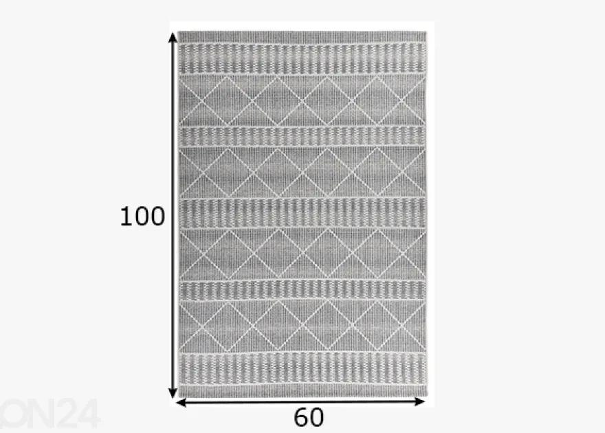 Matto Tom Tailor Funky Outdoor Geometric, 60x100 cm beige