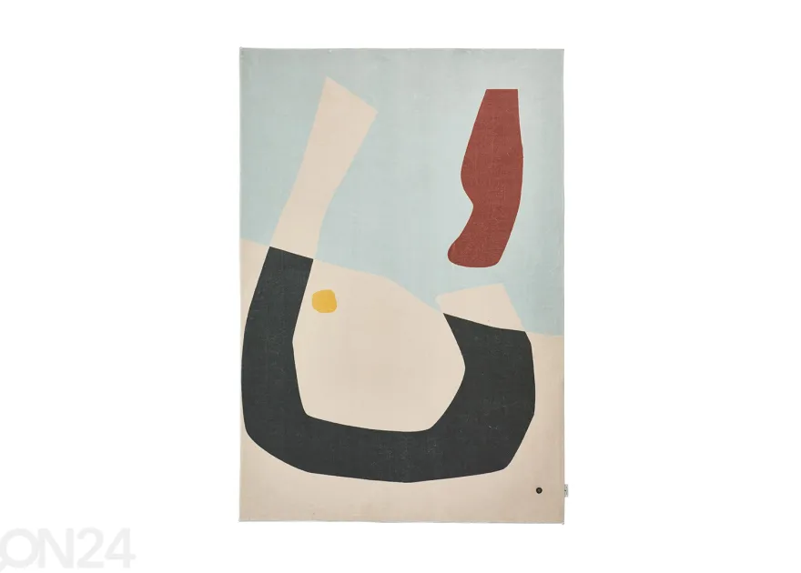 Matto Tom Tailor Shapes, 140x200 cm sininen/moniväri