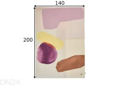 Matto Tom Tailor Shapes, 140x200 cm violetti/ multi