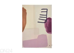 Matto Tom Tailor Shapes, 140x200 cm violetti/moniväri
