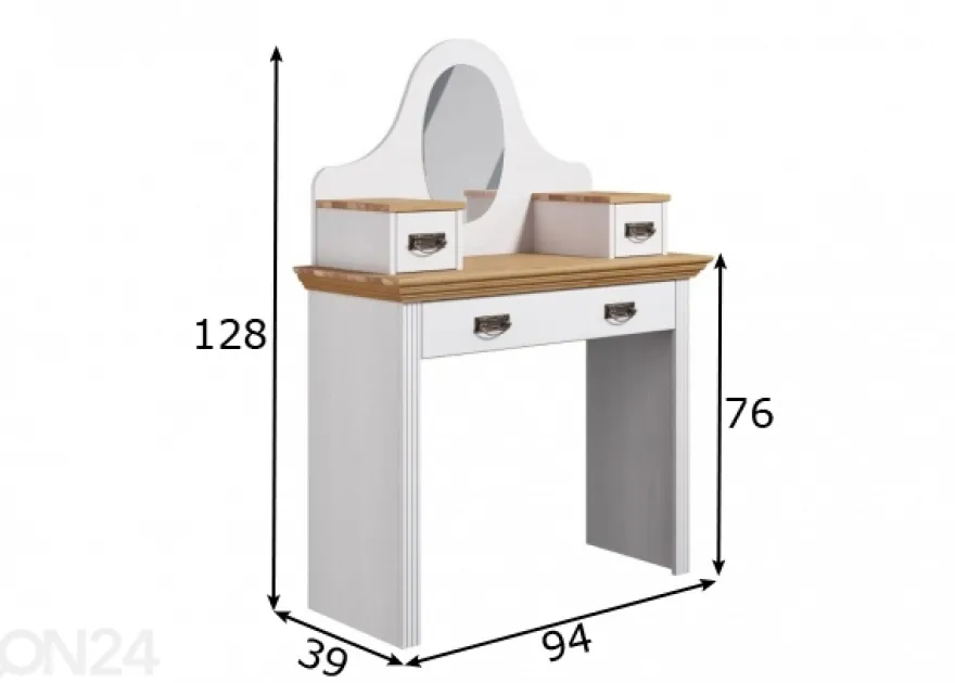 Meikkipöytä Konrad 94 cm