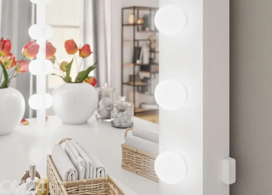 Meikkipöytä + LED peili