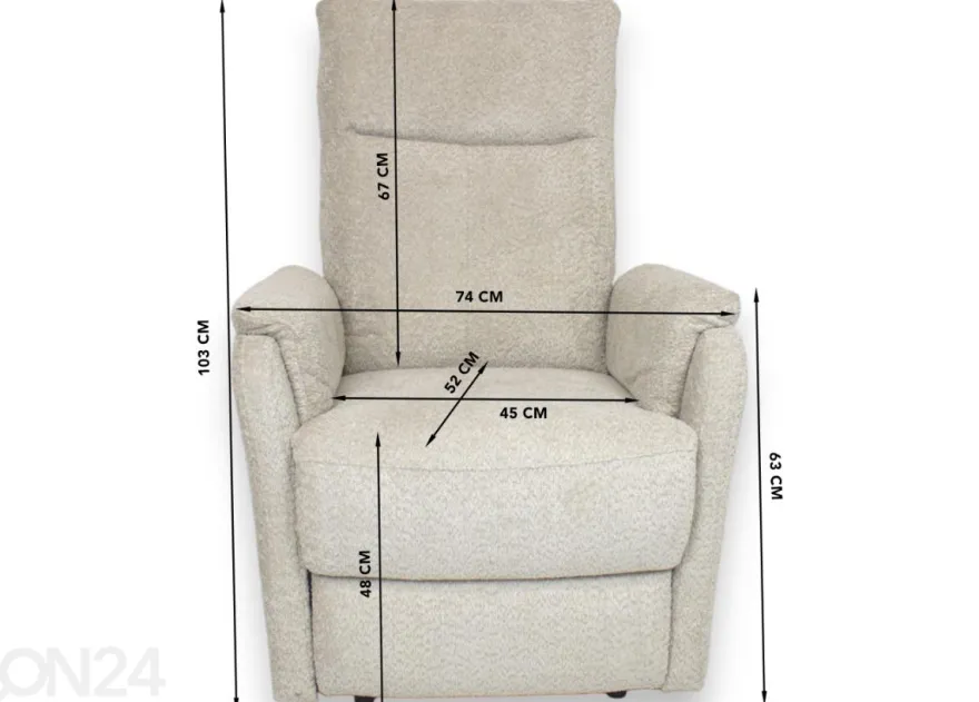 Mekanismituoli recliner (sähköinen)