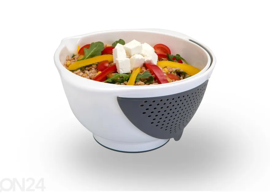 Monikäyttöinen kulho irrotettavalla siivilällä Drainbowl