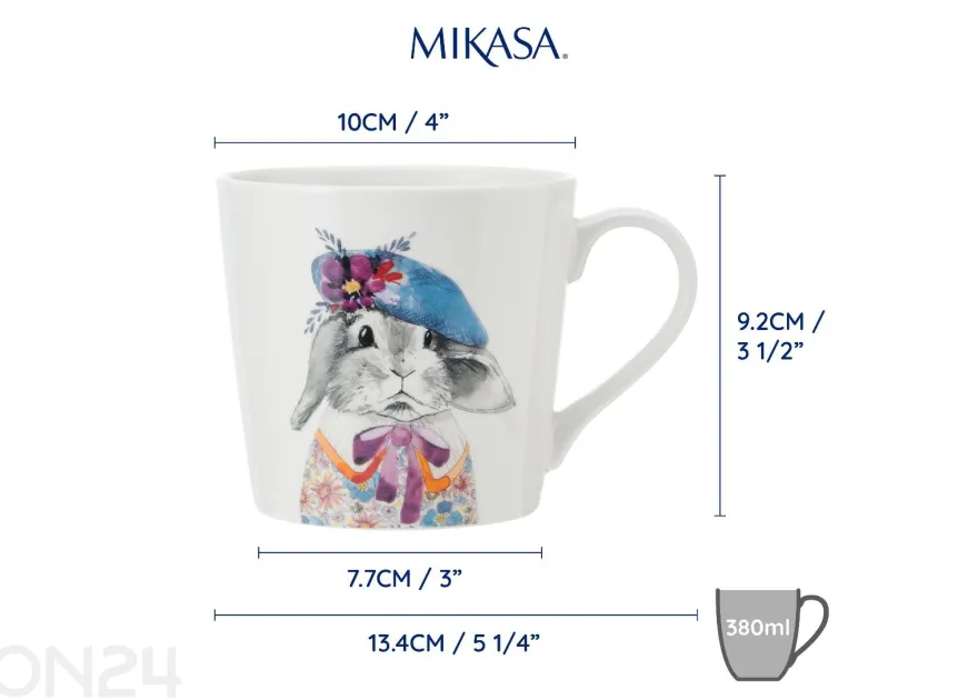 Muki Mikasa Tipperleyhill rabbit 380 ml