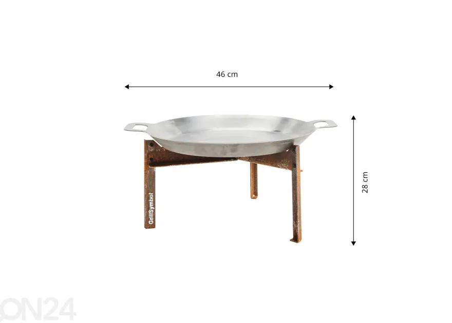 Muurinpohjapannu Stark Ø 46 cm