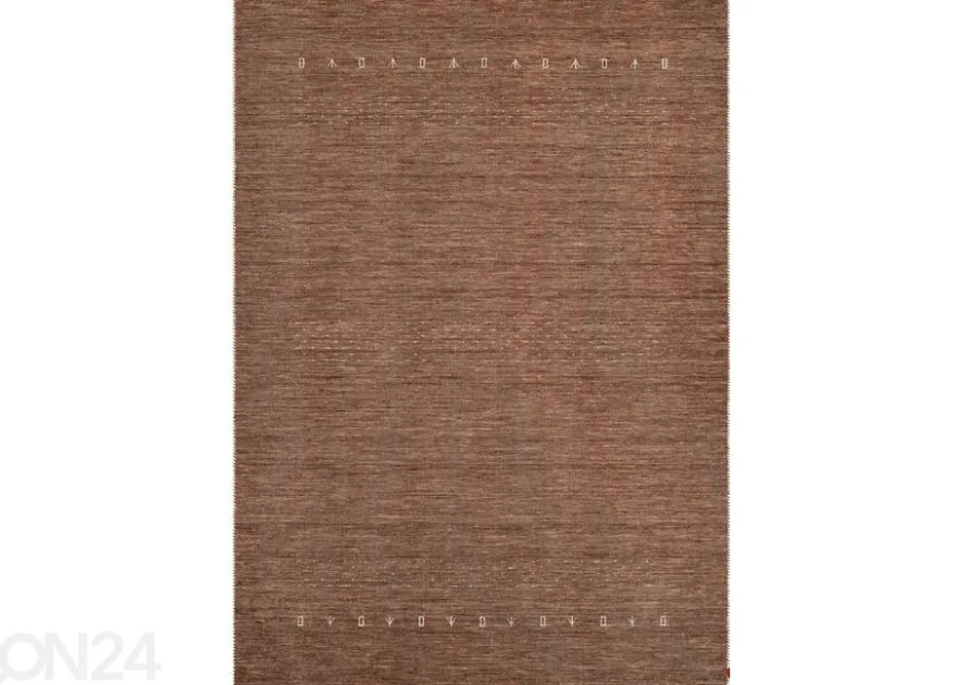 Narma käsinkudottu villamatto Tornio brown 140x200 cm