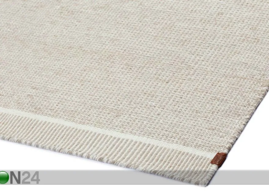 Narma käsinkudottu villamatto Nummela linen 140x200 cm