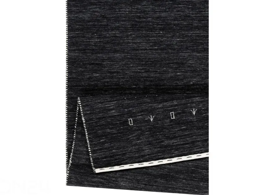 Narma käsinkudottu villamatto Tornio charcoal 140x200 cm