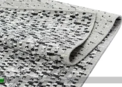Narma käsinkudottu villamatto Virrati silver 140x200 cm
