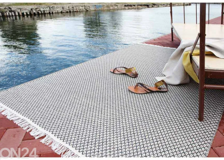 Narma muovimatto Diby black-cream 70x100 cm