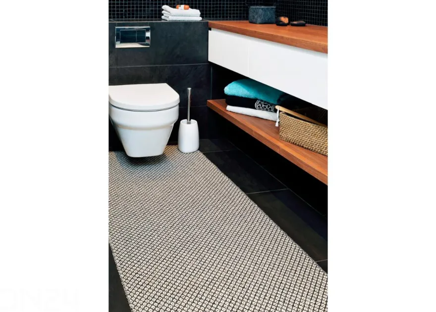 Narma muovimatto Diby black-cream 70x100 cm