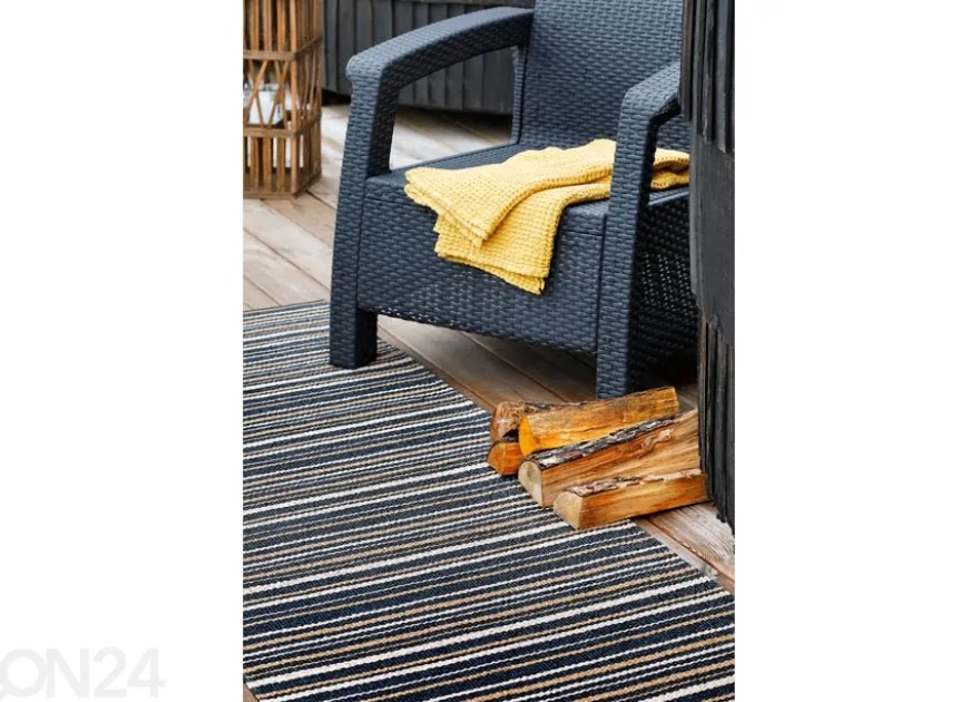 Narma muovimatto Hullo black-beige 70x100 cm