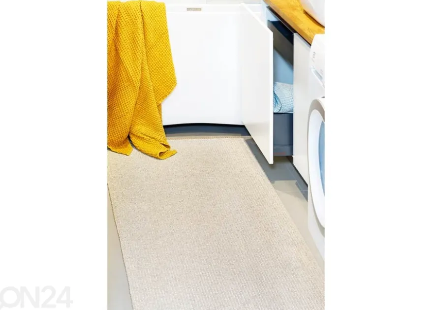 Narma muovimatto Neve cream metallic 70x100 cm