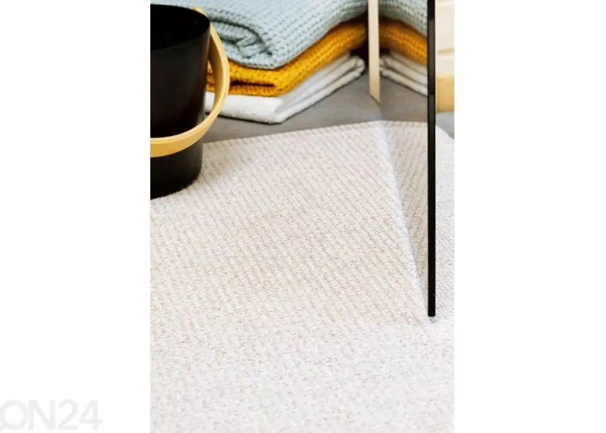 Narma muovimatto Neve ivory metallic 70x100 cm