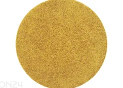 Narma pitkäkarvainen matto Spice™ keltainen pyöreä Ø 133 cm