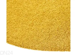 Narma pitkäkarvainen matto Spice™ keltainen pyöreä Ø 133 cm