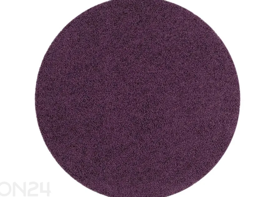 Narma pitkäkarvainen matto Spice™ luumu pyöreä Ø 133 cm
