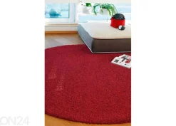 Narma pitkäkarvainen matto Spice™ punainen pyöreä Ø 133 cm