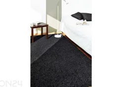 Narma pitkäkarvainen matto Spice™ musta pyöreä Ø 133 cm