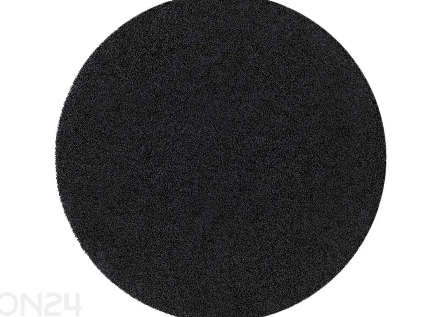 Narma pitkäkarvainen matto Spice™ musta pyöreä Ø 133 cm