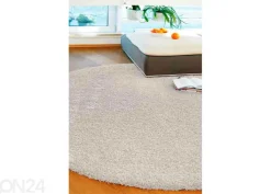 Narma pitkänukkainen matto Spice™ beige pyöreä Ø 133 cm