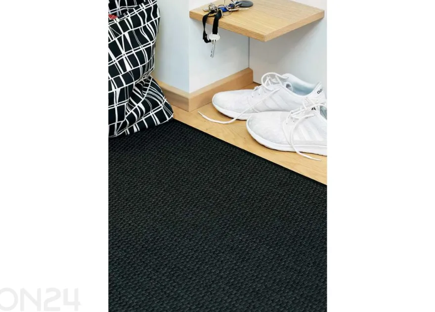 Narma sileäkudosmatto Bono™ black pyöreä Ø 160 cm