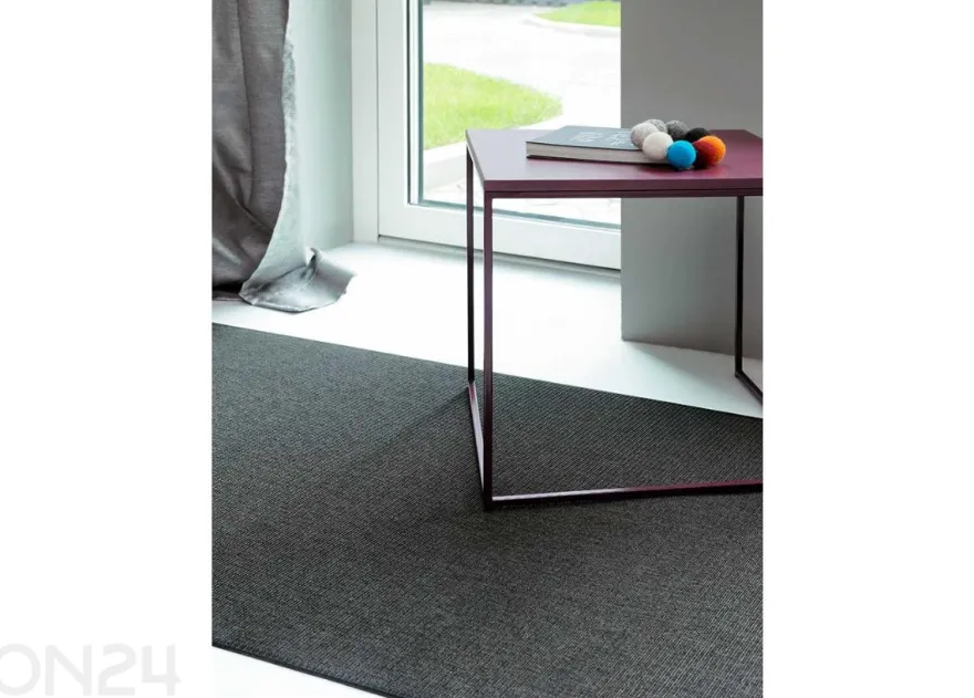 Narma sileäkudosmatto Credo™ black pyöreä Ø 160 cm