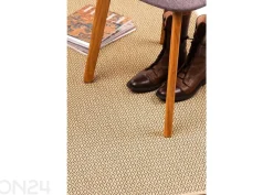 Narma sileäpintainen matto Bello™ beige pyöreä Ø 160 cm