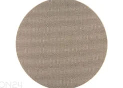 Narma sileäpintainen matto Bello™ beige pyöreä Ø 160 cm