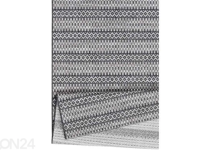 Narma sileäpintainen matto Hendrik anthracite/cliff grey 120x170 cm
