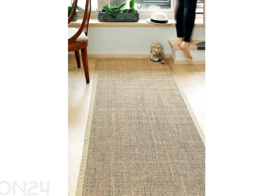 Narma sisalmatto Livos™ beige pyöreä Ø 160 cm