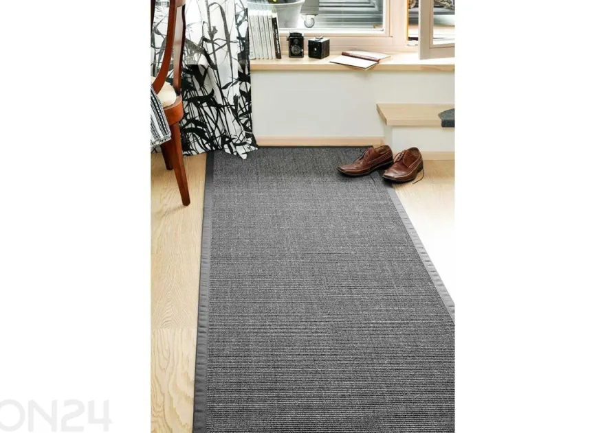 Narma sisalmatto Livos™ harmaa pyöreä Ø 160 cm