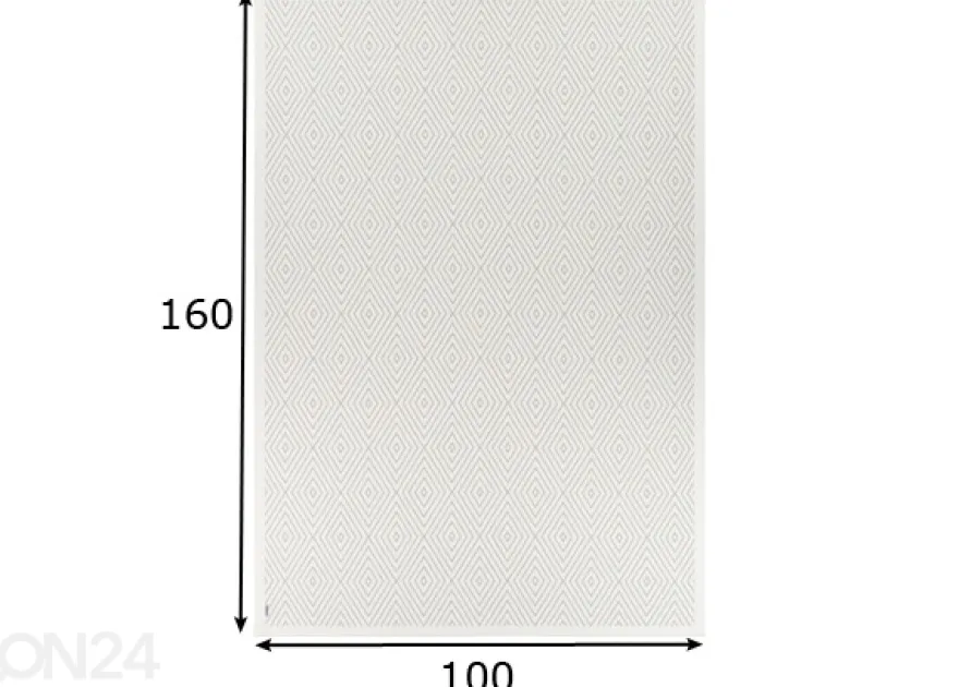 Narma smartWeave® matto Kalana white 100x160 cm