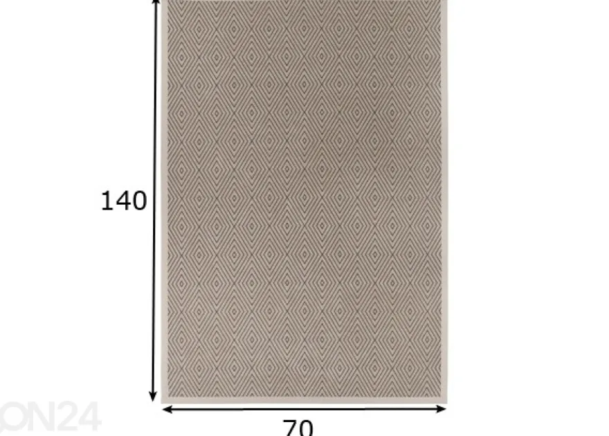 Narma smartWeave® matto Kalana beige 70x140 cm