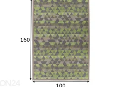 Narma smartWeave® matto Luke green 100x160 cm